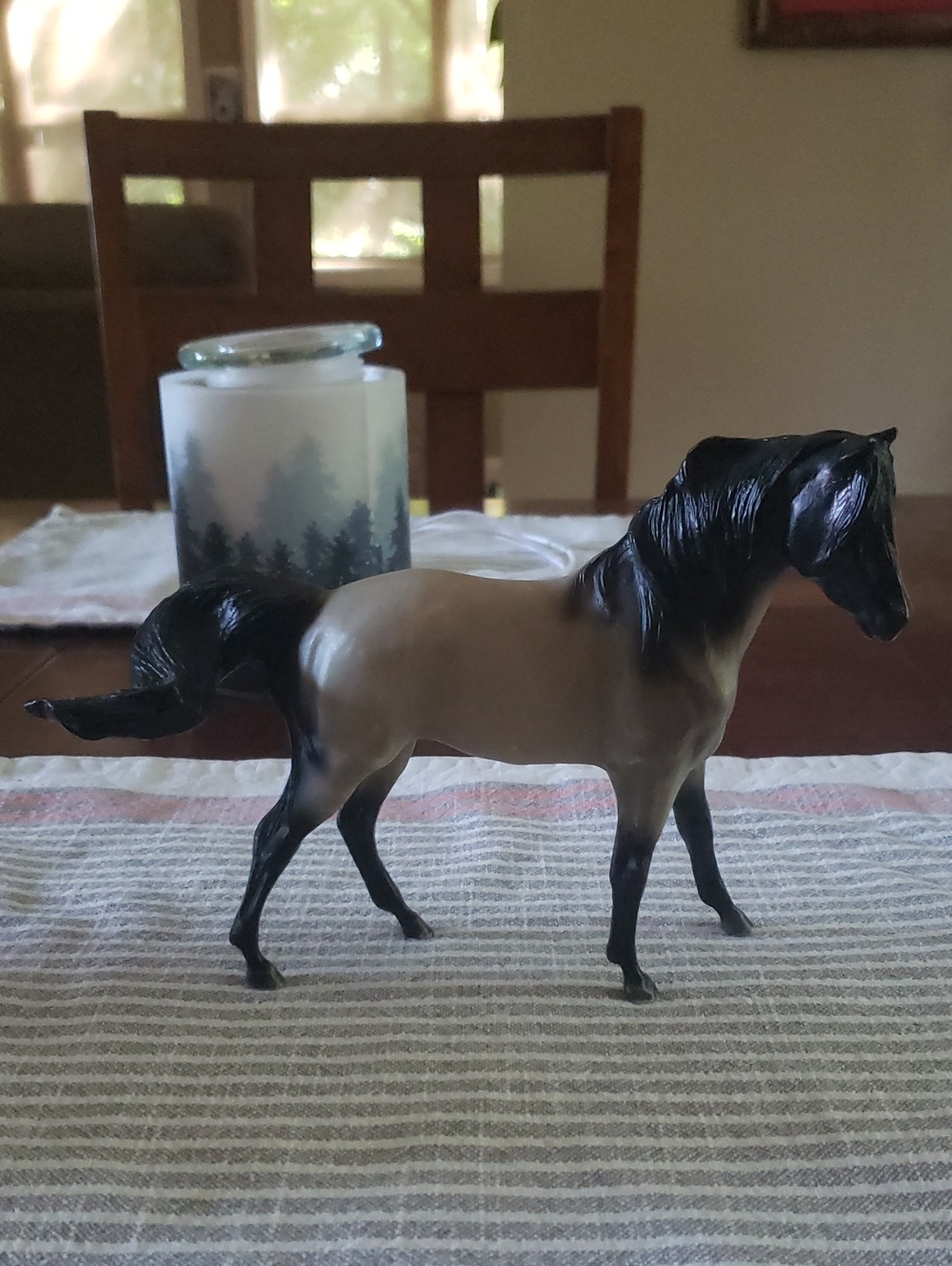 Breyer Black White And Gray Horse, Came From The Cloud Set.